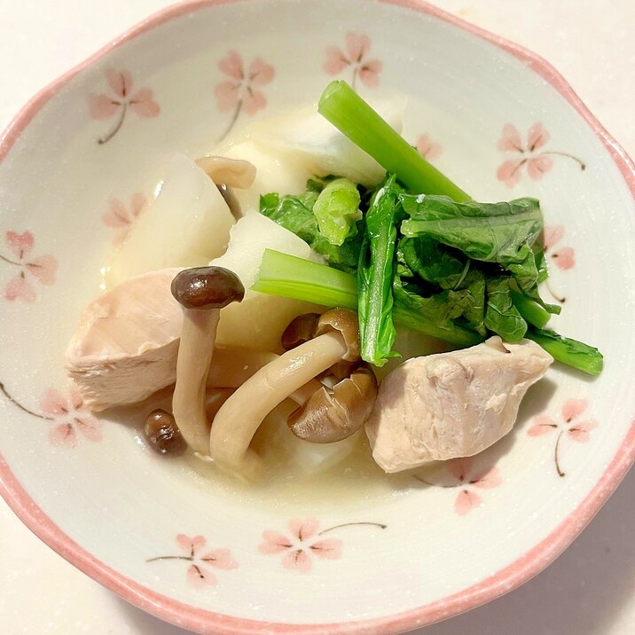 かぶと鶏肉のさっと煮